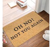 EAEQKOUC 3d Oh No Not You Again Doormat Anti-Slip Bathroom Kitchen Mat Toilet Door Floor Entrance Carpet Rug-50x80cm