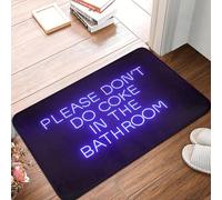 EAEQKOUC 3d Please Don't Do Coke In The Bathroom Front Floor Door Entrance Mats Indoor Funny Gift Bath Kitchen Doormat Bedroom Carpet Rug-60x90cm