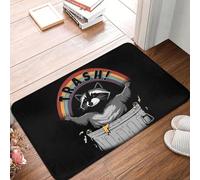 EAEQKOUC 3d Retro Live Fast Eat Trash Raccoon Front Floor Door Entrance Mats Indoor Racoon Panda Bathroom Kitchen Doormat Garden Carpet Rug-50x80cm