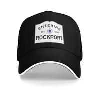 EAEQKOUC Baseball Cap Entering Rockport Massachusetts - Commonwealth of Massachusetts Road Sign Gift