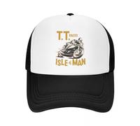 EAEQKOUC Baseball Cap Motorcycle Races Isle of Man TT Cap Fashion Casual Mesh Adjustable Hat Hip Hop Unisex Gift
