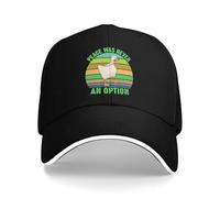EAEQKOUC Baseball Cap Vintage Peace was Never an Option Funny Goose with Knife Rave Custom Hat Men Women's Gift