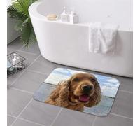 EAEQKOUC Funny Cool Cocker Spaniel Dog Animal Anti-slip Doormat Floor Mat Carpet Rug for Entrance Home Bathroom Living room Footpad Mats 3D-50x80cm