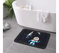 EAEQKOUC George The Curious Monkey Astronaut Cartoon Anti-slip Doormat Floor Mat Carpet Rug for Kitchen Entrance Bedroom Footpad Mats 3D-40x60cm