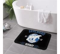 EAEQKOUC Svalbard Polar Bear Midnight Sun In Norway Anti-slip Doormat Floor Mat Carpet Rug for Kitchen Entrance Home Balcony Footpad Mats 3D-60x90cm