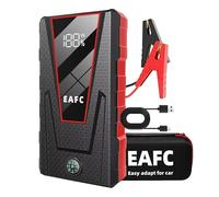 EAFC 1200A Car Jump Starter - 12V Portable Battery Booster Pack for Vehicles up to 4.0L Petrol/2.0L Diesel, Compatible with Car, Van, SUV, Truck, Motorcycle, Tractor & Boat (With storage bag)