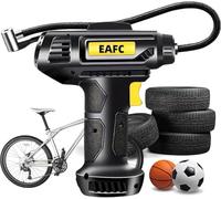 EAFC 120W Wireless Handheld Car Inflatable Pump Portable Air Compressor Electric Automobiles Tire Inflator with LED Light