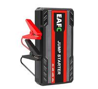 EAFC 12V Car Jump Starter Power Bank - 1500A Battery Booster Pack for up to 6.0L Petrol & 3.0L Diesel Engines, Portable Jump Starter with LED Light, USB Ports & Clamps for Cars, Vans, Trucks(black)