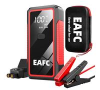 EAFC 2000A Peak Car Jump Starter 12V Portable Power Bank with Smart Clamps, LED Torch & Storage Case for Vehicles up to 6.0L Petrol/4.0L Diesel, Compatible with SUV, Van, Truck, Tractor, Boat, Motorcy