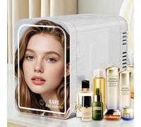 EAFC Portable Mini Car Fridge 6L Mirror Cosmetic Ice Box Heat Preservation Cooling Two-In-One Small Size Energy-conservation Personal Care Appliance