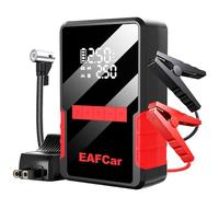EAFCar 4-in-1 Jump Starter Power Pack with 150PSI Air Compressor, 1200A Car Battery Starter Power Bank (4.0 Gas/2.0L Diesel), 12V Car Battery Booster with Digital Display Emergency Light