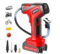 EAFCSZ Tyre Inflator Air Compressor, 12V USB Rechargeable Battery, 150PSI Handheld Pump With LED Light, Portable Handheld Car Tyre Pump with Digital Pressure Gauge for Car Motorcycle Bicycle Ball