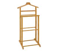 eagar bamboo valet stand with clothes rack in natural