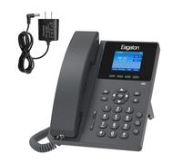 Eagaton T52GP Gigabit IP Phone for Business, 2.4-inch Color Display, 2 SIP Lines, Dual-Port Gigabit Ethernet, HD Voice, 802.3af PoE, Power Adapter Included