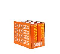 Eager Smooth Orange Juice 100% Squeezed, Refreshing Fruit Drink, No Bits, NFC Not From Concentrate, 1 Litre (Pack of 8)