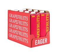 Eager Pink Grapefruit Juice 100% Squeezed, Refreshing Fruit Drink, NFC Not From Concentrate, 1 Litre (Pack of 8)