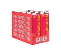 Eager Pink Grapefruit Juice 100% Squeezed, Refreshing Fruit Drink, NFC Not From Concentrate, 1 Litre (Pack of 8)