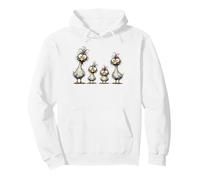 Eagerlys Colorful Funny Chicken Art, Crazy Chicken Family Pullover Hoodie