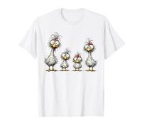 Eagerlys Colorful Funny Chicken Art, Crazy Chicken Family T-Shirt
