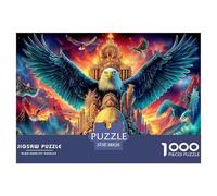Eagle 100% Recycled Cardboard Eagle with Skulls 1000Pc Jigsaw Puzzle Adults Fun Activity for Rainy Days 38x26cm/1000pcs