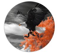 Eagle 1000 Piece Circular Puzzle Animals Pets Cute Durable Pieces Stress Relief Game for Adults & Kids Educational Home Decor Creative Challenge 1000pcs (67.5x67.5cm)