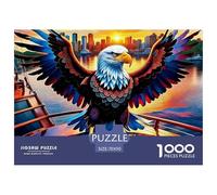 Eagle 1000 Piece Jigsaw Puzzle - For Adults - Soaring Eagle Includes Whimsies, Premium Quality, DIY Wall Decor, 'What Happens Next' 70x50cm/1000pcs