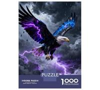 Eagle 1000 Piece Jigsaw Puzzle Premium Paper Best Jigsaw Puzzles Soaring Eagle Adult Puzzles Home Decor Therapeutic Puzzle Adult Puzzle Gift 52x38cm/1000pcs