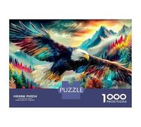 Eagle 1000 Piece Jigsaw Puzzles Flying Eagle for Adult Educational Game Home Decoration Challenge High Difficulty Male And Female Birthday 52x38cm/1000pcs Gifts