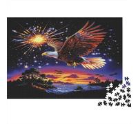 Eagle 1000 Piece Jigsaw Puzzles for Adults 1000 Piece Adult Puzzles Learning Educational Toys Family Games Christmas Birthday Gifts for Toddler Children Kids Boys Girls Jigsaw Puzzle 1000pcs (75x50cm)