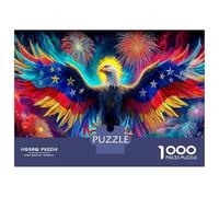 Eagle 1000Piece JigsawPuzzleElephants Bridge ForAdults Colourful LargePiecePuzzles Age12+byth ThemeFlowersandBirds Fun, Challenging 52x38cm/1000pcs