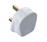 Eagle 13A Common Household 3 Pin13 AMP UK Fused Plug - White E301AC