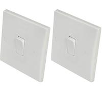 EAGLE 2 Way Single Gang Light Switch Curved Edge (Pack of 2)