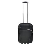Eagle 2 Wheel Lightweight Expandable Suitcase - Travel Luggage Cabin Trolley Bag: Durable, Stylish, and Perfect for Easy Travels! | Easy Luggage (Black, Small Cabin)