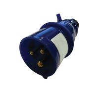 Eagle 230V Blue 16 A 3 Contact High Current In-line Plug
