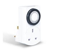 Eagle 24 Hour Basic Programmable Mechanical Timer Switch For Mains Plug