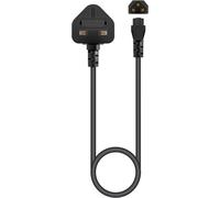 Eagle 3 Pin Uk Plug To Cloverleaf 5M 13A Bs 1363 Plug With One Uk Plug And One Cloverleaf Connector Joined By A Five Metre Lead