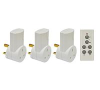 Eagle 3 Way Remote Control Mains Socket Adaptor Set