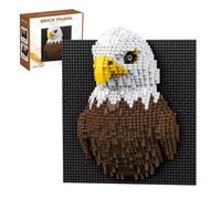 Eagle 3D Wall Art Micro Mini Building Blocks Set, 1520 PCS Bird Animal Model for Adults, Unique Bird Wall Decor & Tabletop Display Creative Gift