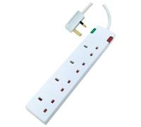 Eagle 4 Gang Surge Protected Extension Lead with Neon Indicator 2 Metre