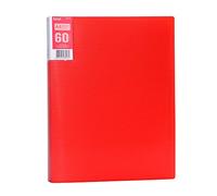 Eagle A4 Presentation Display Book 60 Clear Pockets (red)