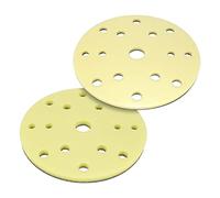 Eagle Abrasives Micro-Hook Interface Pad, 6 inch, 2 Pads, Assorted, Foam, Grey, for Kovax DRY Hi-Tech Abrasives, Made in Japan, Soft and Hard