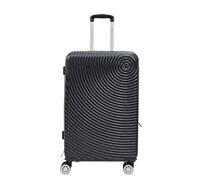 Eagle Air Spiritz Luggage: Lightweight ABS Hard Shell with 4 Wheels in Black - Easy Luggage (Medium)