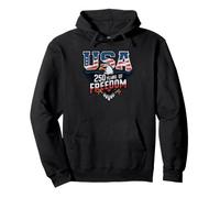 Eagle AMERICAN 250 YEARS FREEDOM Patriotic Family Bang Pullover Hoodie