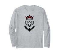 Eagle American Crown King Proud Warrior Military Patriotic Long Sleeve T-Shirt