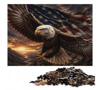 Eagle American Flag Colourful Wooden Puzzle for Adults, 500 Pieces