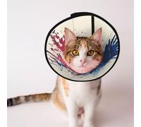 Eagle American Flag Soft Dog Cone Collar, Depets Adjustable Recovery Pet Cone E-Collar for Cats Kittens Rabbits, Comfy Elizabethan Collar