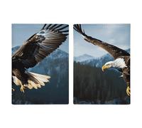 Eagle at Hunting Leather Passport Holder Handmade Passport Cover with Card And Ticket Slot Easy Access Passport Case Passport Wallet Passport Holder for Women And Men, style, 20.3x13.8cm