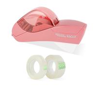 Eagle Automatic Tape Dispenser, Single Handheld Design, Free 1 Roll of 0.5 Inch (12 mm) and 1 Roll of 0.75 Inch (19 mm) Tapes (Flamingo Pink)