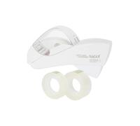 Eagle Automatic Tape Dispenser, Single Handheld Design, Free 1 Roll of 0.5 Inch (12 mm) and 1 Roll of 0.75 Inch (19 mm) Tapes (Snowy White)