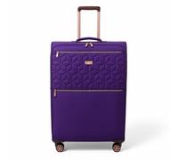 Eagle bags international Cabin Suitcase Lightweight Travel Luggage with 4 Spinner Wheels, TSA Lock, Durable Soft Case, Carry On Approved, Available as Single or Set of Three (Purple, 56)